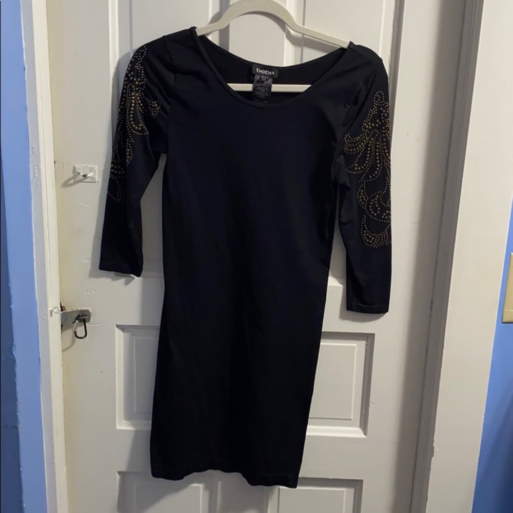 Black Fitted Bebe Dress